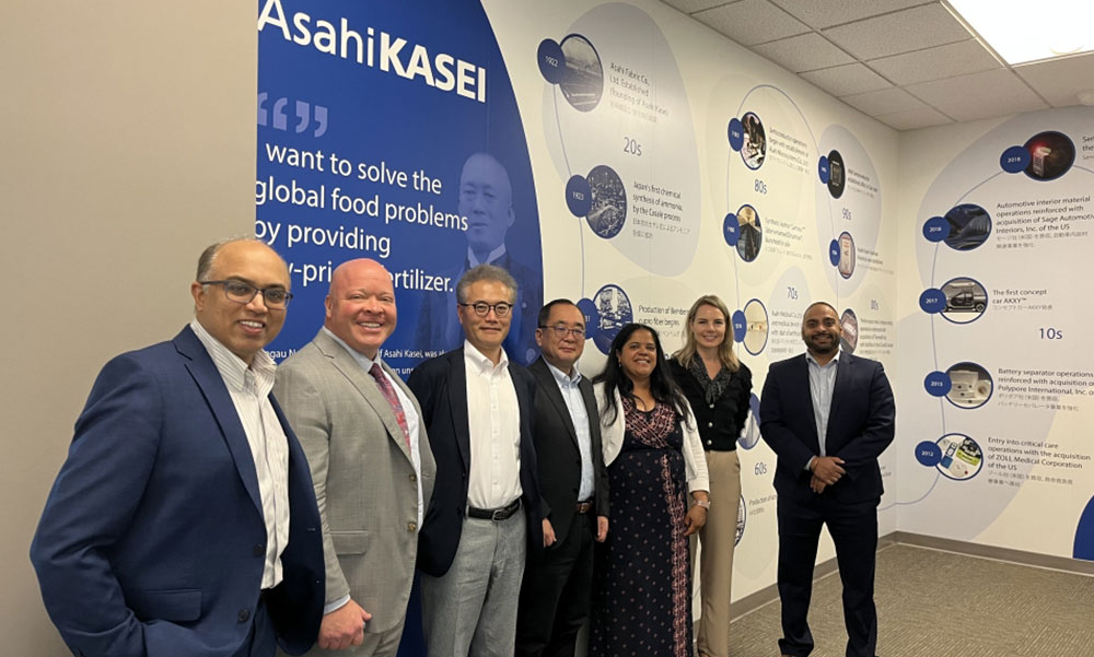 Group photo of the project manager and US team members